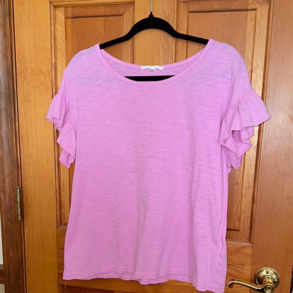 Jane and Delancey Ruffle Sleeve Women's Top